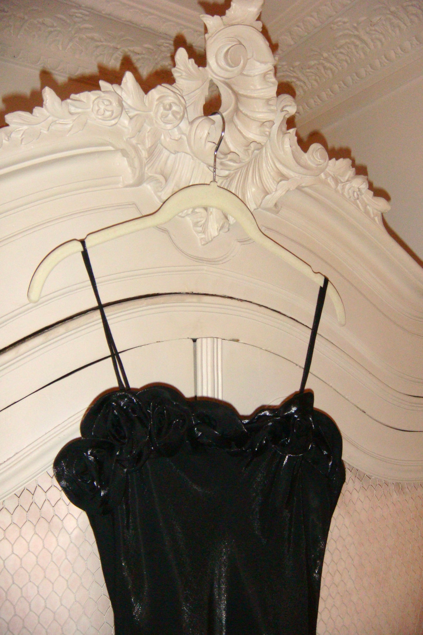 Rose Black Long Dress