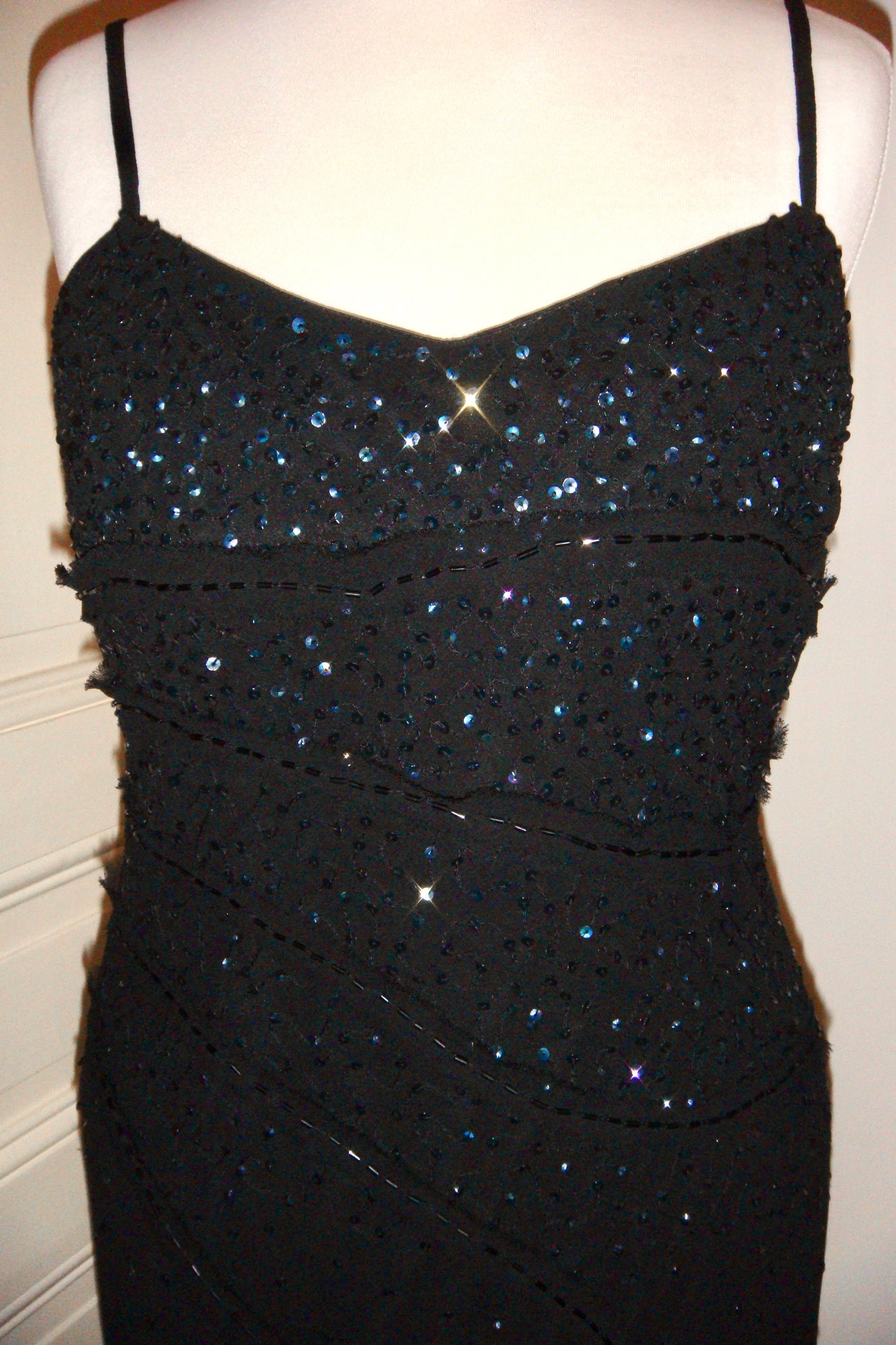 Long Evening Beaded Dress