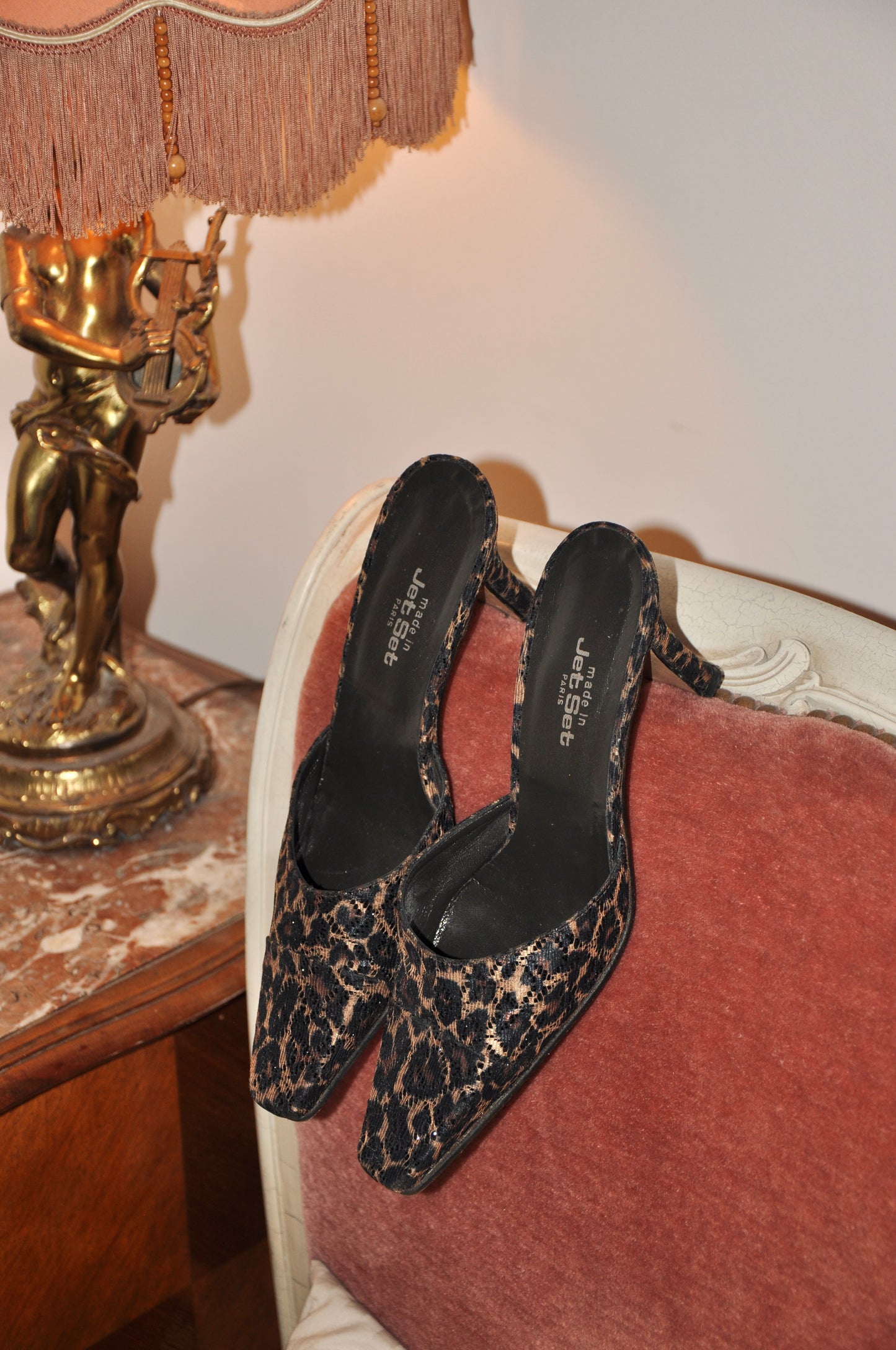 90's Leo Shiny Heels