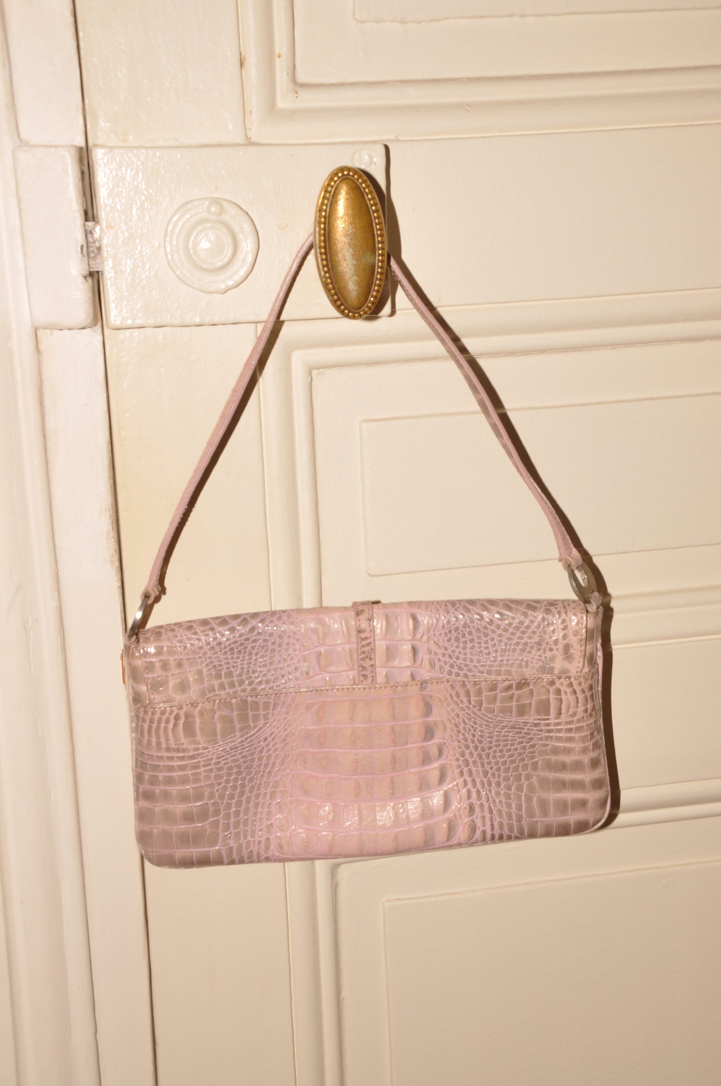 Snake Pink Leather Emanuel Ungaro Purse