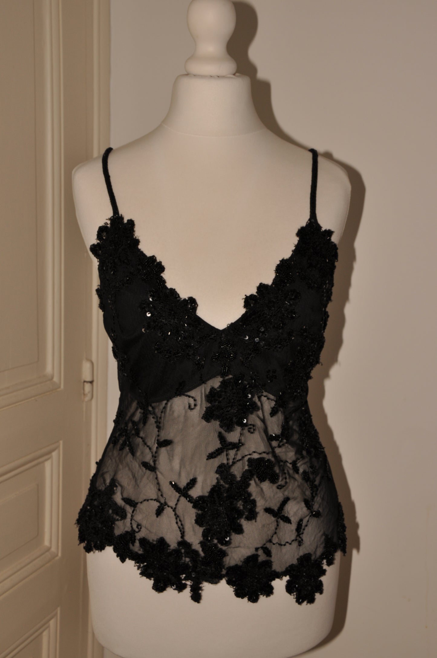 80's Dona Carlotta Beaded Top