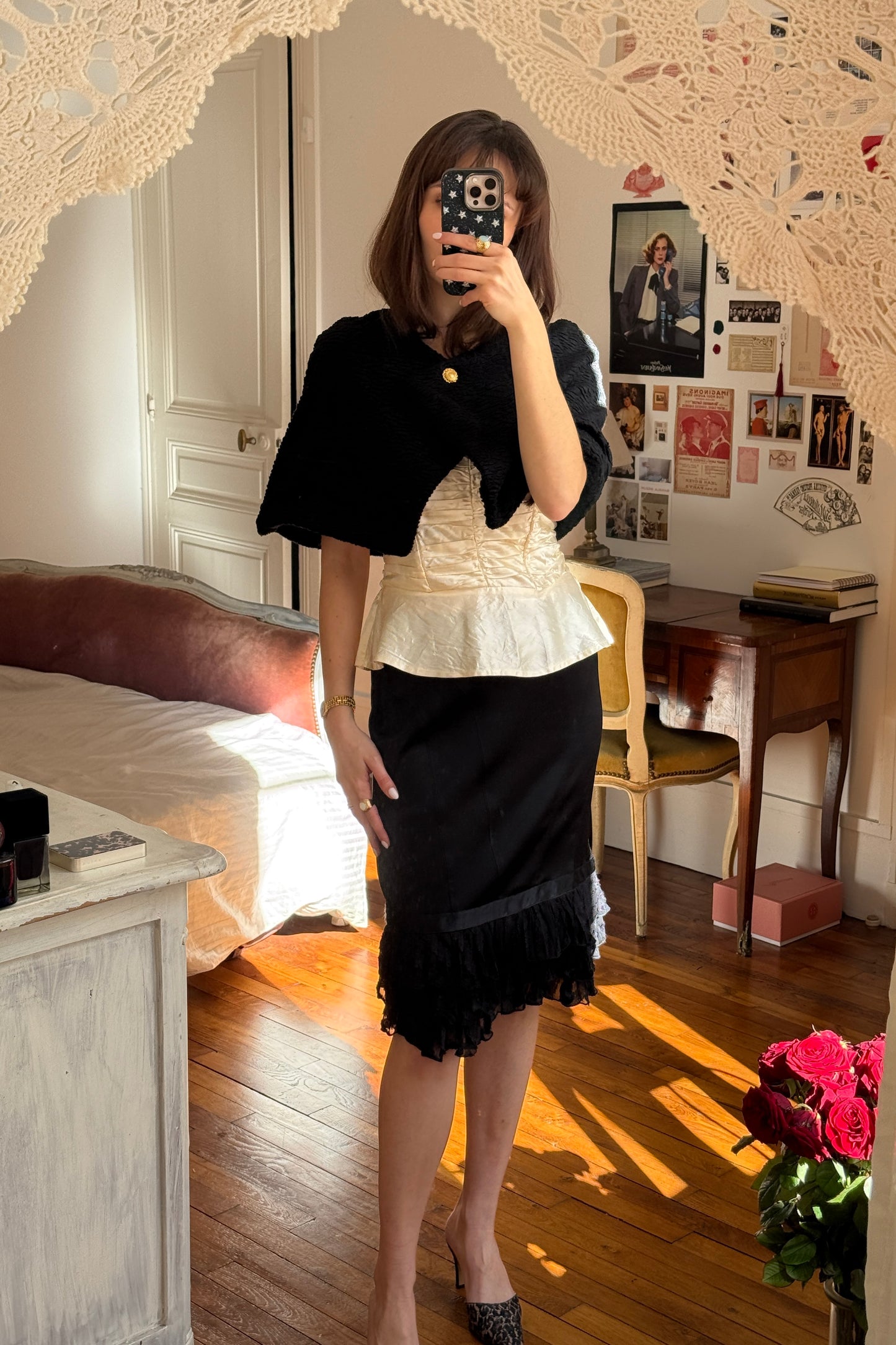 Velvet Black Cape